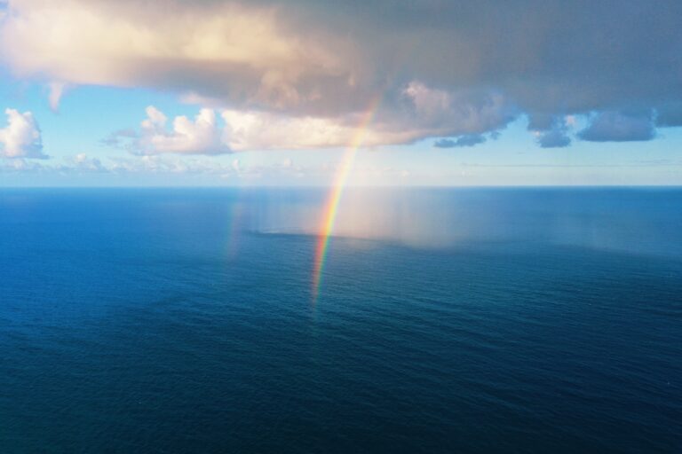 Rainbow over the sea